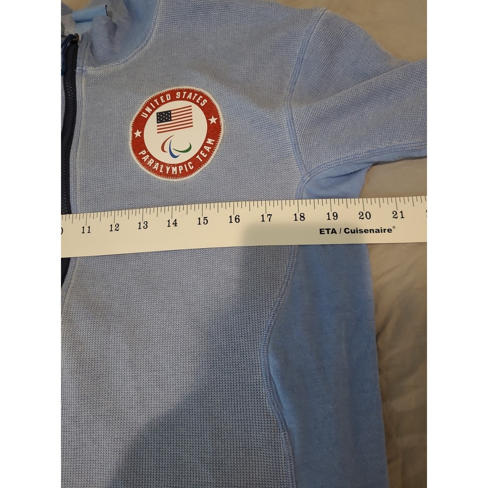 Nike OCG Blue Team USA Paralympics Medal Stand Qtr. Zip Pullover Women SZ M - Picture 8 of 12